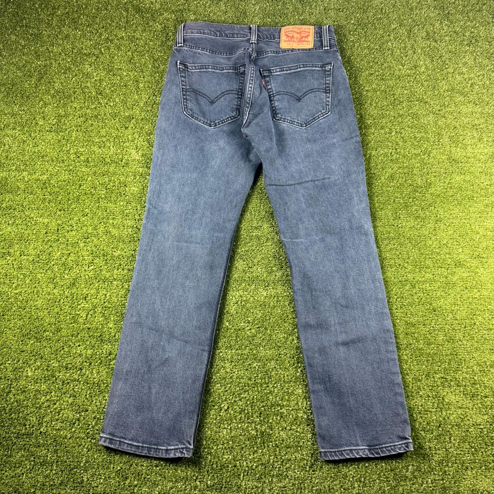 Levis 511 Straight Jeans Mens 30x29 Faded Dark Wash Denim Pants 04511-5435